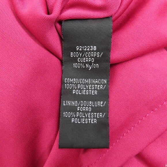 Love Theia Womens 10 Pink Sequin Draped Back Sleeveless Sheath Dress 9212238 NEW - Picture 10 of 12